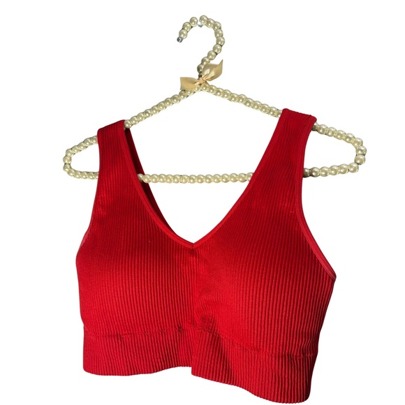 aerie Other - Aerie Superchill Vivid Red Sports Bra